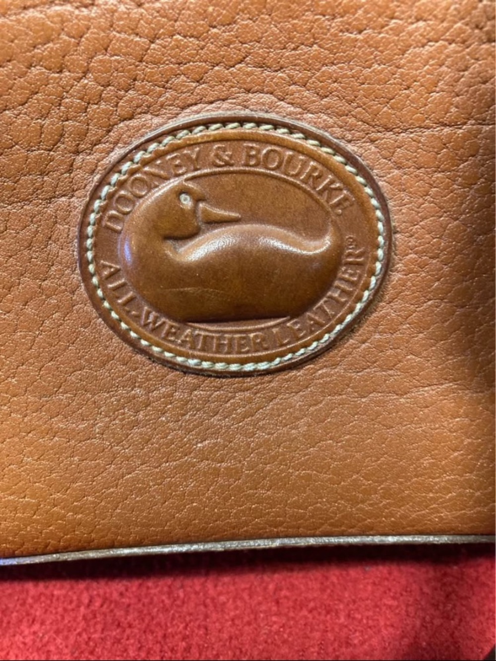Dooney & Bourke Brown Leather Crossbody Satchel with Short Handles - Picture 2 of 10